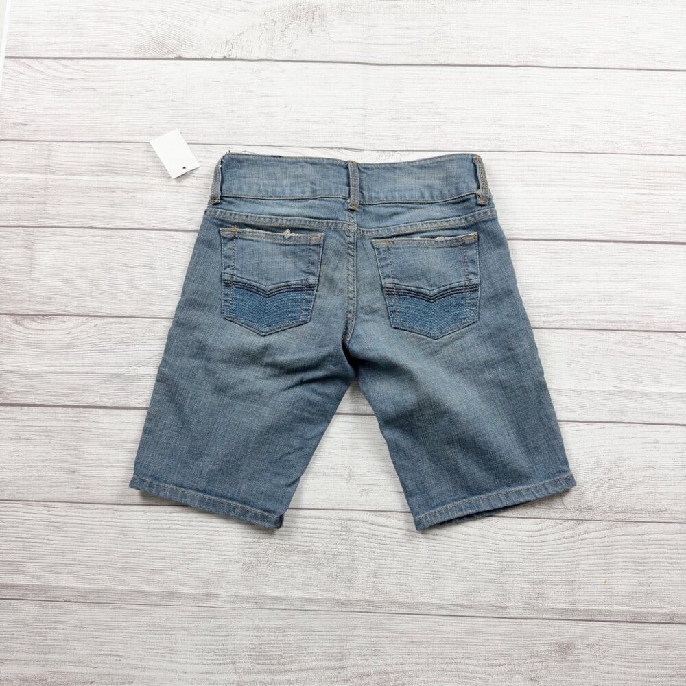Something Trickie Girls Denim Bermuda Shorts Size 1 Jean Shorts Stretch NWT - Picture 3 of 3